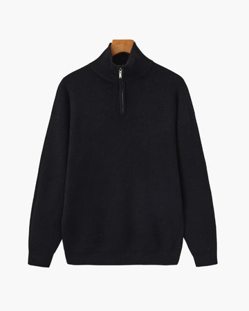 Pull en maille raffiné demi-zip
