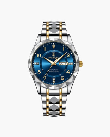 Montre classique bicolore en acier