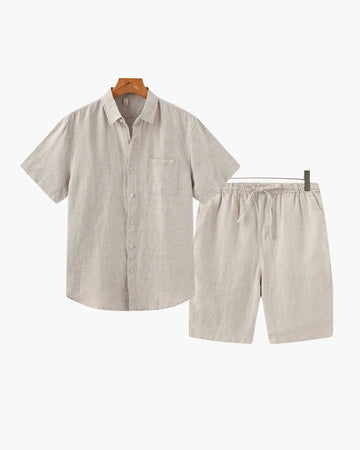 Combo en lin Old Money avec short