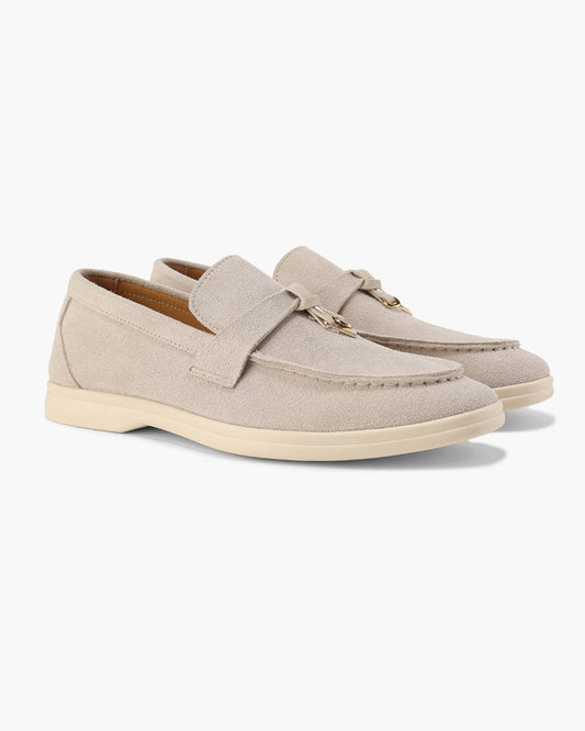 Mocassins femme Old Money en daim