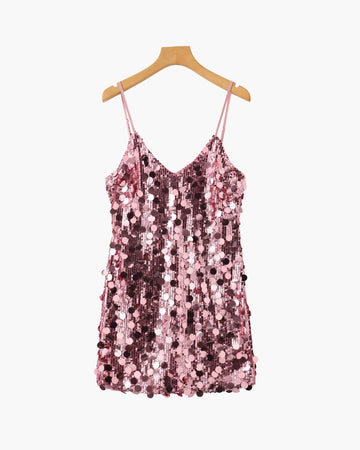 Mini-robe de soirée à sequins