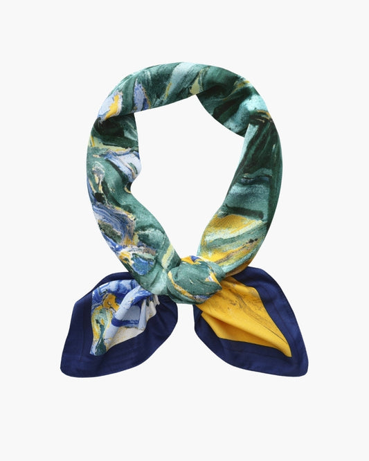 Foulard Old Money Jardin impressionniste