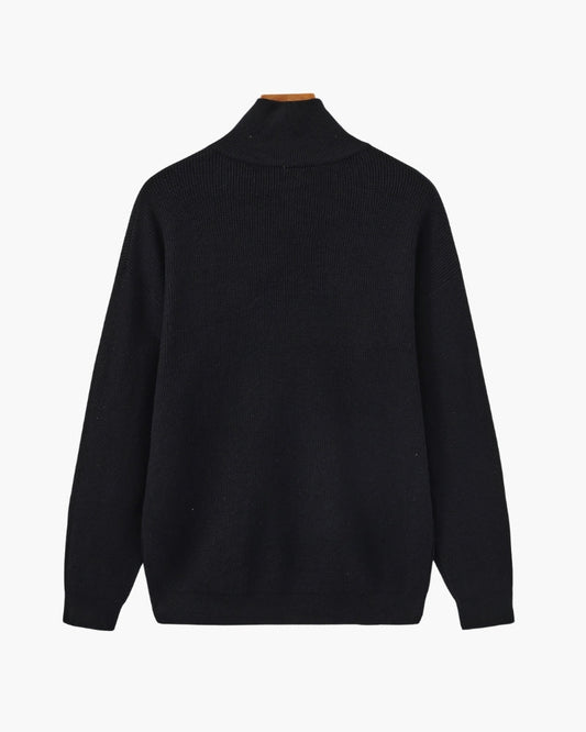 Pull en maille raffiné demi-zip