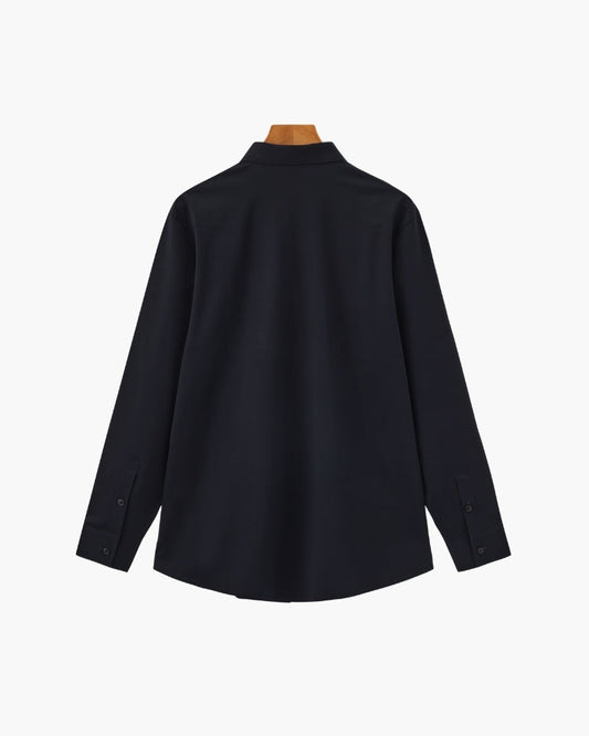 Chemise ajustée en coton stretch