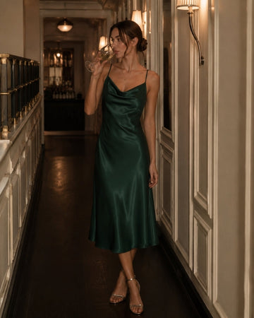 Robe nuisette en soie Old Money