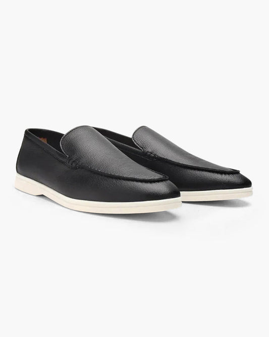 Mocassins Old Money en cuir de vachette