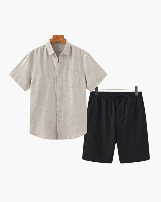 Combo en lin Old Money avec short