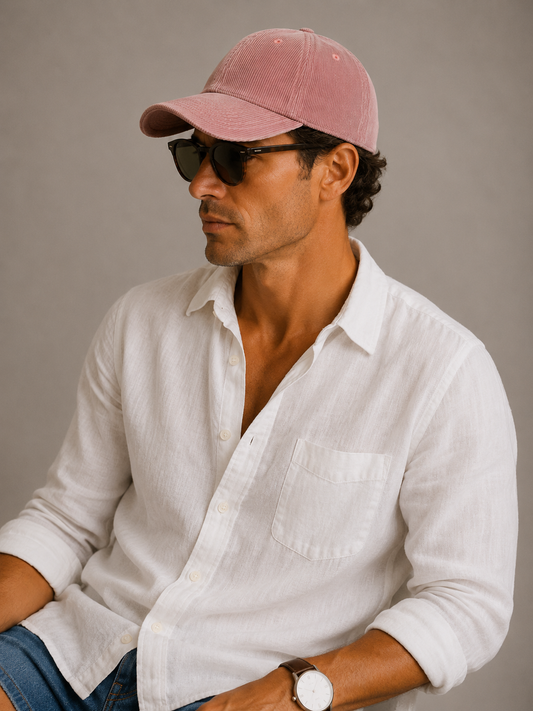 Casquette classique en velours côtelé