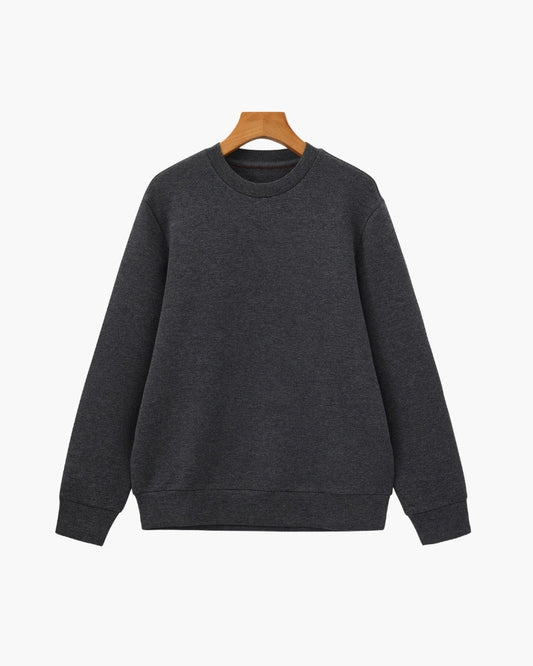 Sweat col rond classique en mélange modal