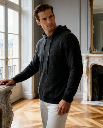 Hoodie 100 % cachemire