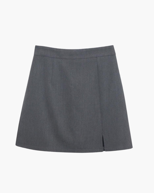 Mini-jupe droite Oxford