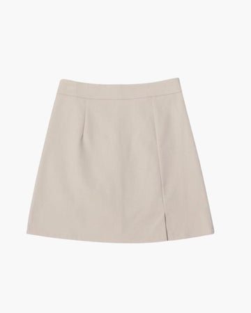 Mini-jupe droite Oxford