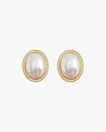 Puces ovales perle Radiance