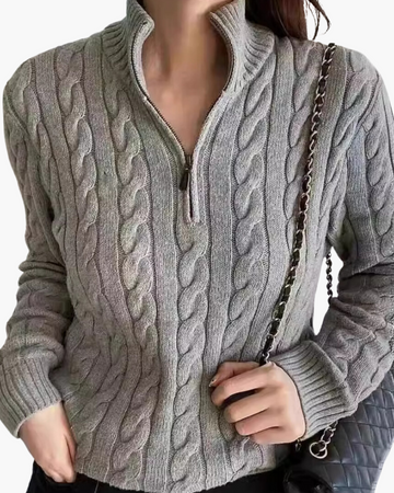 Pull femme Verbier demi-zip