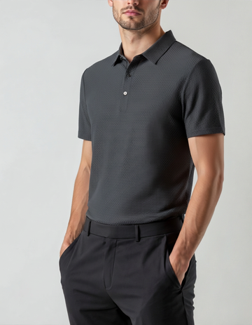 Polo en soie Prestigio anti-froissage