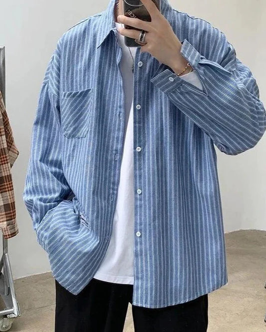 Chemise rayée oversize