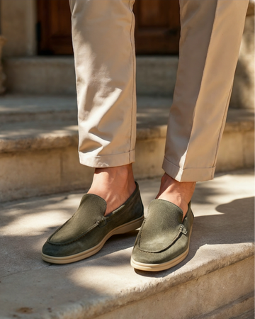 Mocassins premium Old Money en daim